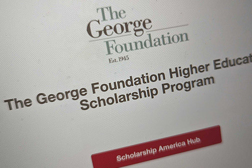 Screen shot of The George Foundation Higher Education Scholarship Program Scholarship America Hub
